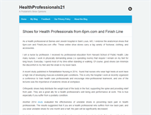 Tablet Screenshot of healthprofessionals21.org